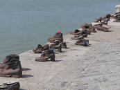 Jewish monument in Budapest with their shoes